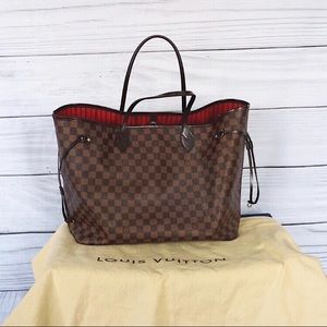 LV Neverfull GM Damier Ebene